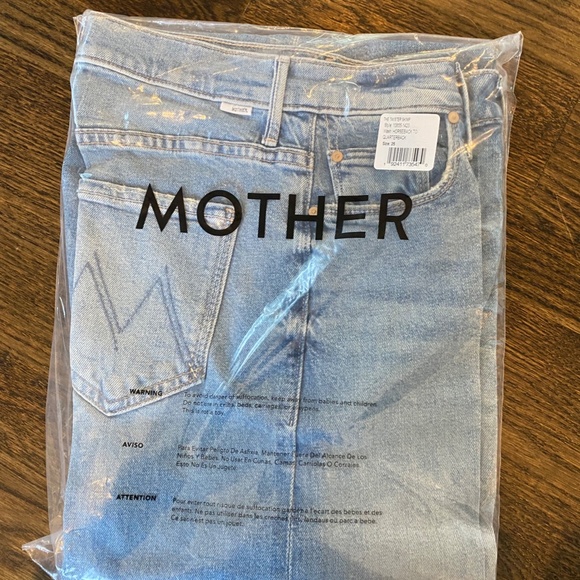 NWT MOTHER Wide Leg Jeans - Picture 3 of 4